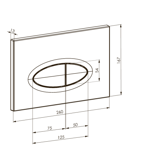 Клавиша смыва Boheme 665-CR цвет хром - фото 2