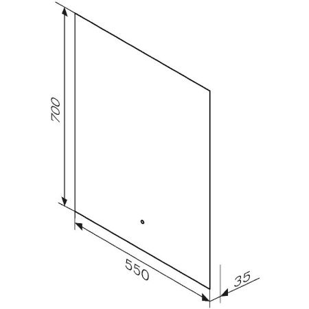 Зеркало с подсветкой Am.Pm X-Joy M85MOX10551S 60х70 подвесное