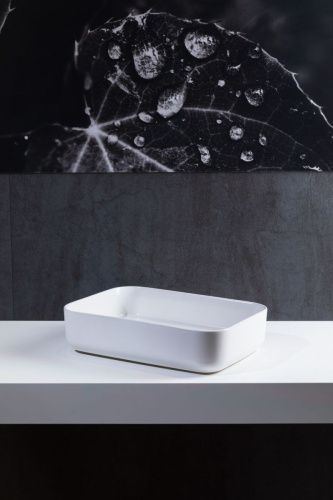 Раковина керамическая Allen Brau Fantasy 4.11021.21 50х40 накладная цвет белый без отверстий под смеситель - фото 4