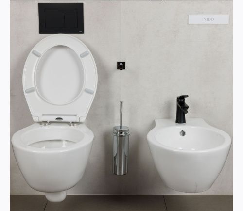 Чаша унитаза подвесная Hatria NIDO YXMD01 цвет белый без сиденья каскадный смыв - фото 2