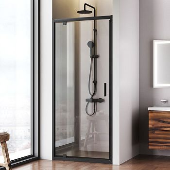 Душевая дверь Am.Pm Gem W90G-90-1P-BT 90х195 стекло прозрачное профиль черный