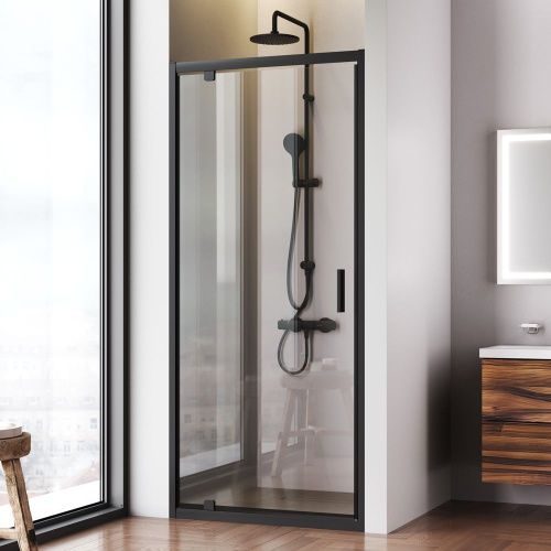 Душевая дверь Am.Pm Gem W90G-90-1P-BT 90х195 стекло прозрачное профиль черный