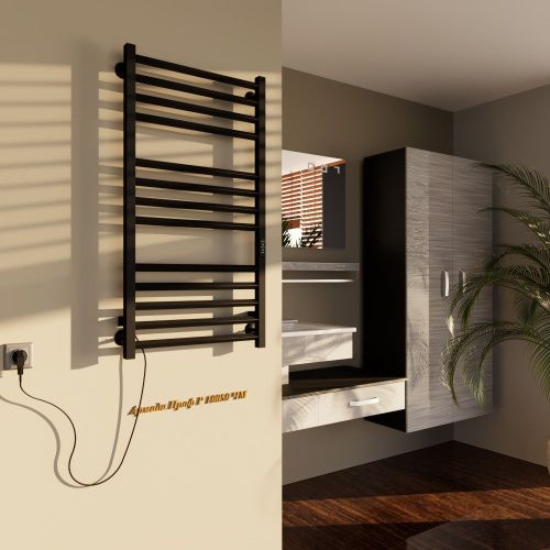 Полотенцесушитель электрический Altasan АрмадаПроф АрмадаПрофР10050ЧМ 55х100 черный - фото 3