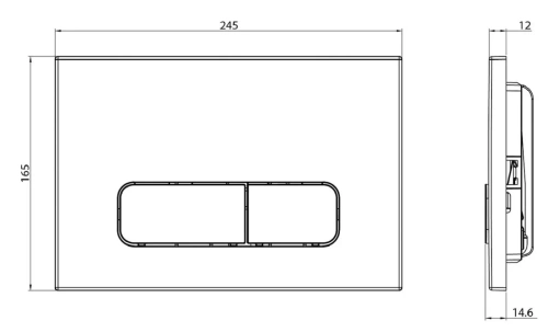 Сет унитаз + инсталляция + кнопка CC.300.80.01+FP.320.GRP.01+CR25200 - фото 4