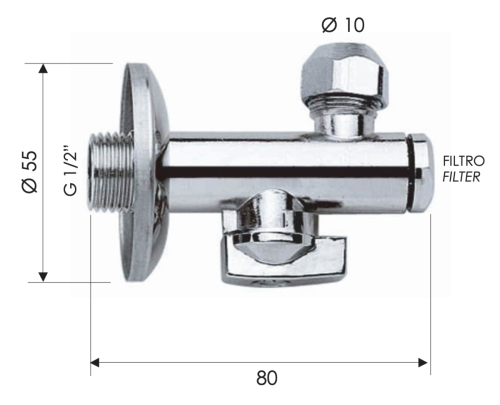 Запорный вентиль Remer 1231210 - фото 2