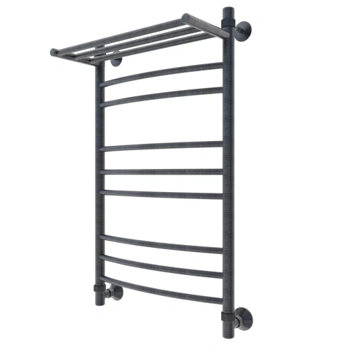 Полотенцесушитель водяной Veconi Nemi-B N8050GR-B 50х80 серый