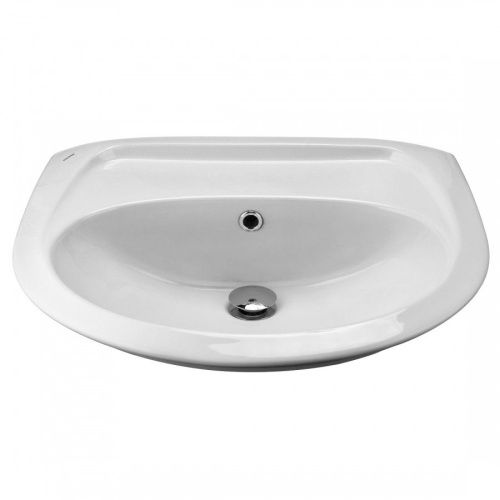 Раковина из сантехнического фарфора Santek Бриз 1WH110463 60х50 подвесная цвет белый - фото 2