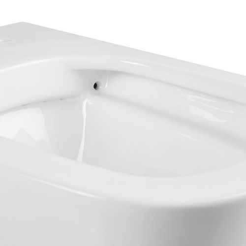 Унитаз подвесной Vincea Arco VT1-36 белый с сиденьем микролифт безободковый душевой смыв - фото 5