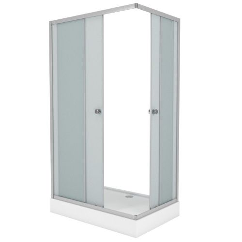 Душевой уголок Niagara Eco _0091432QT 90х90 стекло тонированное профиль черный с поддоном - фото 2