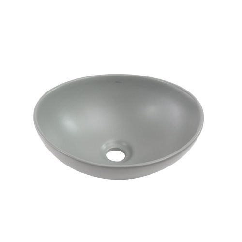 Раковина из сантехнического фарфора Melana 7138MG-805 40х30 накладная цвет серый без отверстий под смеситель - фото 4