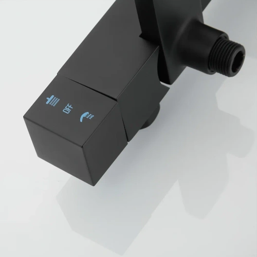 Душевая стойка Shevanik S8936H настенная цвет черный - фото 5