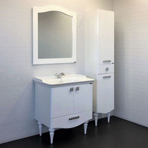 Тумба с раковиной Comforty Монако 00-00006677CF 80х50 напольная цвет белый - фото 4