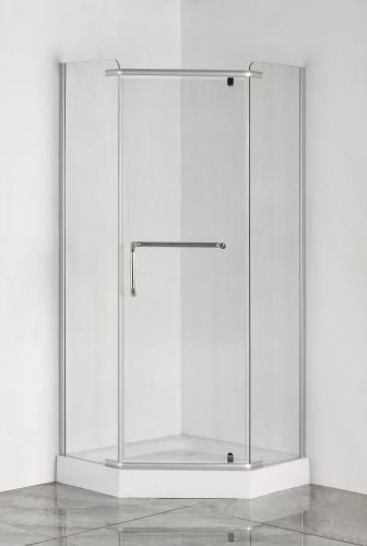 Душевой уголок Taliente TA-10103-1CP 100х100 стекло прозрачное профиль хром без поддона - фото 2