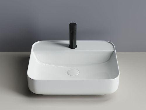 Раковина из сантехнического фарфора Ceramica Nova ELEMENT CN5015 50х40 накладная цвет белый 1 отверстие под смеситель - фото 2