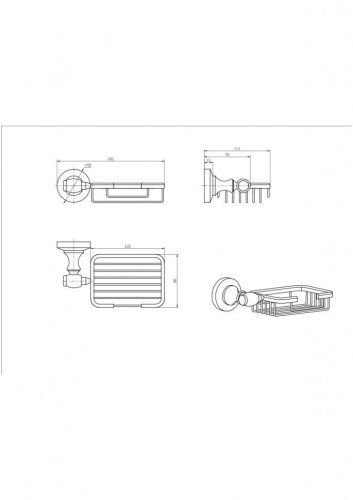 Мыльница CeramaLux Bianco 52005 - фото 2