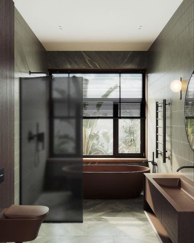 Душевая перегородка Maybah Glass MGD-687-6у 120х195 стекло тонированное профиль черный - фото 2