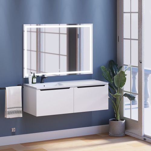 Тумба под раковину Uperwood Tanos 291020265 120х50 подвесная цвет белый - фото 2