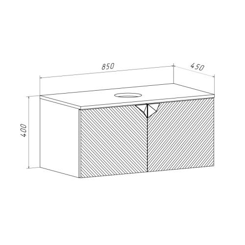 Тумба под раковину Runo Андорра 00-00002018 90х50 подвесная цвет белый - фото 5