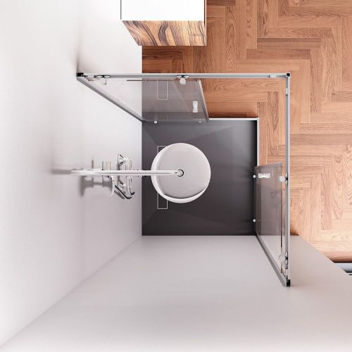 Душевой уголок Am.Pm Sunny W87G-403-9090-MT 90х90 стекло прозрачное профиль хром без поддона - фото 4