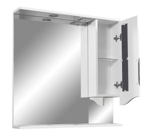 Зеркало-шкаф Stella Polar Сильва SP-00000206 80х80 подвесной цвет белый - фото 4