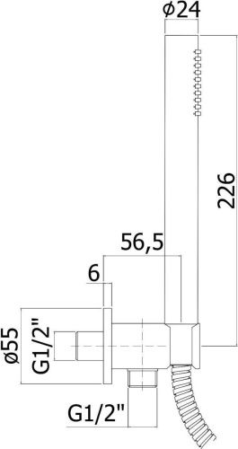 Душевой гарнитур Paffoni Master ZDUP094CR настенный хром - фото 3