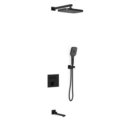 Душевая система Vincea VSFW-4311MB встраиваемая в стену цвет черный - фото 2
