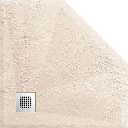 Душевой поддон из искусственного камня Vincea H25 VST-4SP9090C 90х90 бежевый