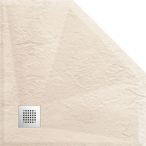 Душевой поддон из искусственного камня Vincea H25 VST-4SP9090C 90х90 бежевый - фото 3