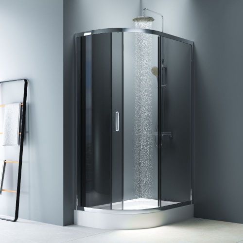 Душевой уголок Am.Pm Like W83UG-302U120CG 120х80 стекло тонированное профиль хром без поддона - фото 3