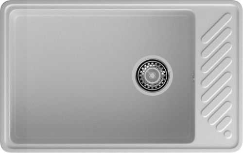 Кухонная мойка Granfest Quarz 51 серый 75х50 цвет серый поверхность матовая