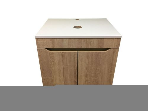 Тумба с раковиной Sintesi STL.W7021_SIN-LVB-APP-409 60х60 подвесная цвет коричневый - фото 5