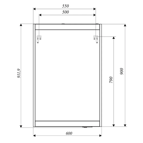 Зеркало с подсветкой 1MarKa Aris У83226 60х90 подвесное - фото 2
