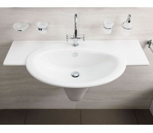 Раковина из сантехнического фаянса Hatria SCULTURE YR3801 110х60 подвесная цвет белый - фото 2