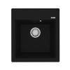 Кухонная мойка LeMark Hanka 450 9910007 45х50 цвет черный поверхность матовая
