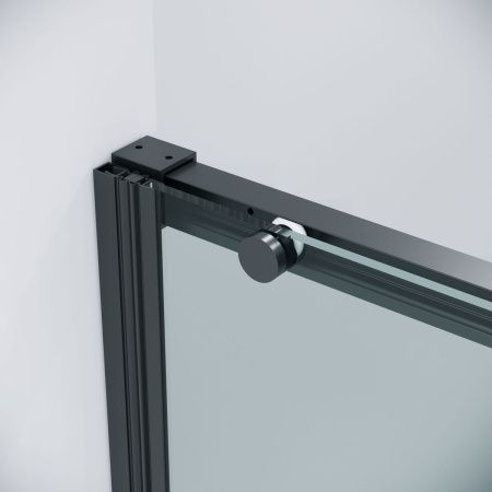 Душевая дверь Grossman Galaxy 100.K33.01.130.21.00 130х195 стекло прозрачное профиль черный