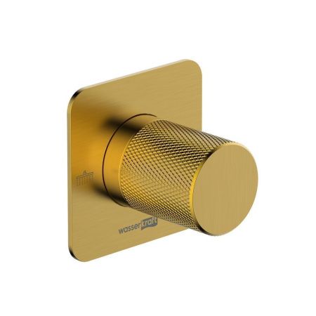 Переключатель на 2 выхода Wasserkraft Schunter 8200 A306 встраиваемый в стену золото