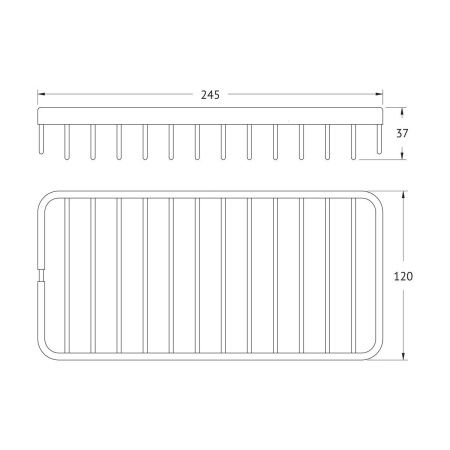Полка в ванную комнату Artwelle Universell 4101
