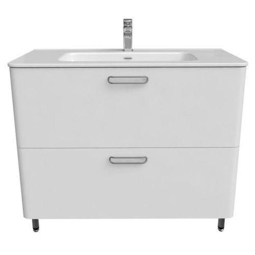 Тумба с раковиной Iddis Brick BRI10WFi95K 100х50 напольная цвет белый - фото 2