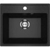 Кухонная мойка Ulgran Practik PR-M 490-004 50х40 цвет черный