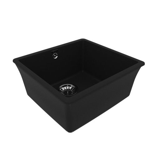 Кухонная мойка LeMark Sinara 440-u 9910067 45х40 цвет черный поверхность матовая - фото 2