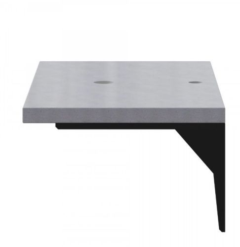 Столешница СанТа 900152 80х50 подвесная цвет серый - фото 2