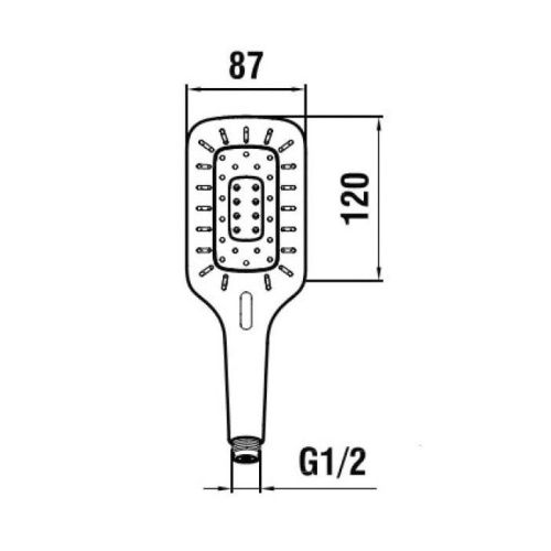 Душевая лейка Laufen MyCity 3.6198.3.084.371.1 цвет хром - фото 2