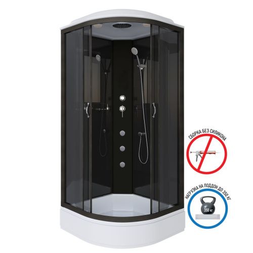 Душевая кабина Niagara Classic 65011434G 90х90 четверть круга с крышей ориентация универсальная - фото 2