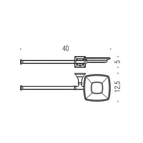 Мыльница Colombo Portofino B3274D.CR-VAN - фото 2