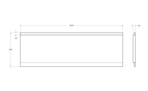 Фронтальная панель для ванны Cezares EM-180-SCR-W37 - фото 2