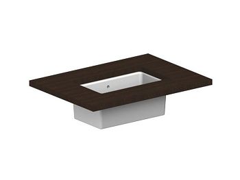 Раковина из сантехнического фаянса Scarabeo Gaia-Tech-Miky 8091 60х30 встраиваемая цвет белый