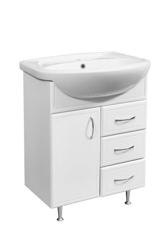 Тумба под раковину Stella Polar Концепт SP-00000755 60х40 напольная цвет белый