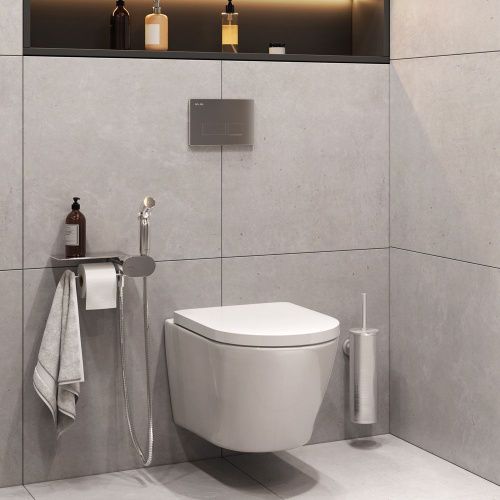 Унитаз подвесной Am.Pm Sense CK74H0403W белый с сиденьем микролифт безободковый каскадный смыв - фото 3