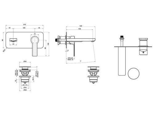 Смеситель Fima Carlo Frattini F3801CR на раковину хром - фото 2