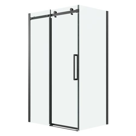 Боковая стенка Grossman Classic 200.K33.04.100.21.00 100х195 стекло прозрачное профиль черный